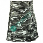 Black Urban Camo Utility Kilt